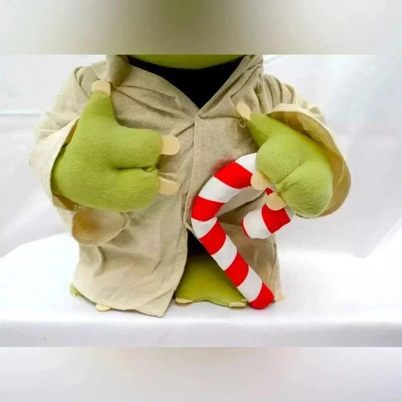 BIG 20 inch Tall Star Wars Yoda Plush- Christmas Santa Claus by Gemmy - Picture 4 of 9